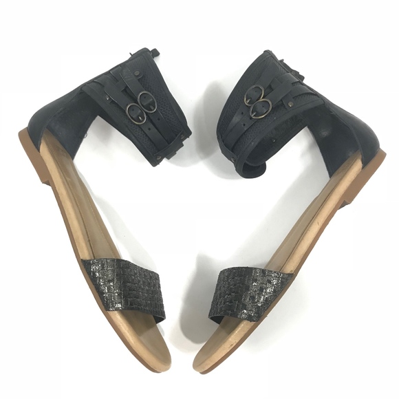 UGG Ankle Wrap Gladiator Open Toe Flat Sandals - Picture 5 of 8